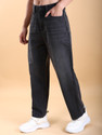 LOOKONCE Straight Fit Men Dark Grey Jeans