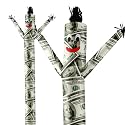 LookOurWay Air Dancers Inflatable Tube Man Attachment - 20 Feet Tall Wacky Waving Inflatable Dancing Tube Guy for Business Promotion - Blower Not Included - Character Money Themed - Billionaire