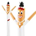 LookOurWay Air Dancers Inflatable Tube Man Attachment - 10 Feet Tall Wacky Waving Inflatable Dancing Tube Guy for Business Promotion - Blower Not Included - Wedding Bridal Dress Themed - Bride
