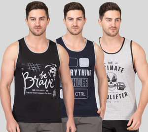 looks united pack of 3 men vest