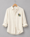 LOOMIORE Men Comfort Fit Embroidered Spread Collar