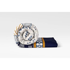 loomlyfe all season 220 gsm king size double bed ac comforterblanketduvet for all seasonsweathers - pack of 1 - bluet