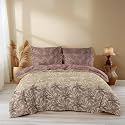 LOOMLYFE 300 TC Cotton All Season King Size Ac Comforter || Blanket || Duvet with 1 King Size Flat Bedsheet 108X108 Inch and 2 Large Pillow Cover - 4 Piece Comforter Set - MaroonCoconut