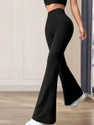 loomzy Flared Women Black Trousers