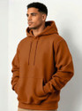 loomzy Men Full Sleeve Solid Hooded Sweatshirt