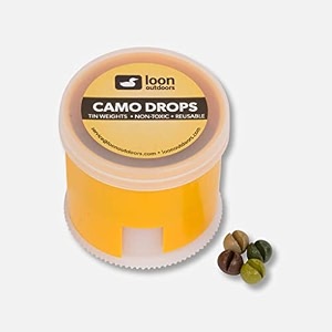 loon outdoors camo drops split shot  twist pot - nobb