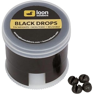 loon outdoors black drops split shot  twist pot