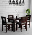 LOONART Solid Wood Dining Set|Dining Table Chair Set|Dining Set For 4|Wooden Dining Set| Solid Wood 4 Seater Dining Set