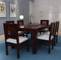 LOONART Solid Wood Dining Set|Dining Table Chair Set|Dining Set For 6|Wooden Dining Set| Solid Wood 6 Seater Dining Set