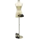 Loop Group Female Mannequin - Female Mannequin with Metal Base Plate Premium Store Display Dummy Model Hanger Dress Kurti Display Stand
