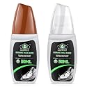 Loopeer 2 Packs Shoe Polish Sponge Kits, 2 Bottles with Sponge Applicators, 4 Wipes for Leather Boots &amp; Dress Shoes