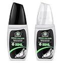 Loopeer 2 Packs Shoe Polish Sponge Kits, 2 Bottles with Sponge Applicators, 4 Wipes for Leather Boots &amp; Dress Shoes