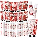 Loopeer 24 Sets Christmas Hand Cream Lip Balm Gift Bulk for Women Coworkers