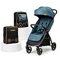 Loopie Hop Stroller with Travel Bag for 0-5 Years, Lightweight Fold, Blue