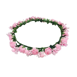 women39s white n pink tiaracrownheadband for girls amp women hair accessories for birthdayparty amp wedding