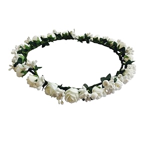 women39s white n pink tiaracrownheadband for girls amp women hair accessories for birthdayparty amp wedding