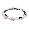 Women's White n Pink Tiara/Crown/Headband For Girls &amp; Women Hair Accessories For Birthday,Party &amp; Wedding