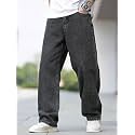 Loose Fit Mid Rise Dark Grey Men