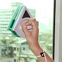 Magnetic Window Cleaner Double-Side Glazed Two Sided Glass Wiper With 2 Extra Cleaning Cotton Squeegee Washing Equipment (Multicolor)
