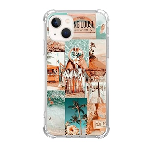 summer surf case compatible with iphone 14trendy cool beach case for girl women men unique soft tpu bumper case cover