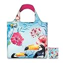 LOQI Wild Birds Reusable Shopping Bag, Blue