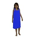 BY LORA Girls Plush Soft Fleece Spa Wrap Towel, Quick Dry, Medium, Royal
