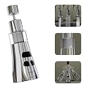Lorazzo FLO 360° Kitchen Tap Extender with Water Filter | 3-Mode Spray Tap Extension for Kitchen Sink | Flexible Tap Extender for Easy Washing | 1-Year Lorazzo Limited Warranty
