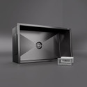 Lorazzo Lustr™ Stainless Steel Sink for Kitchen – 30x18 Inch Gun Metal Black | Premium SS 304 Kitchen Sink with Waste Coupling, Basket & Pipe | Vessel Sink (‎Gun Metal Black)