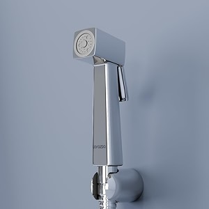 lorazzo quad health faucet gun only  premium abs body with chrome finish  jet spray for toilet  health faucet for bathroom  toilet spray gun  hand jet spray  1-year warranty