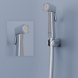 lorazzo quad health faucet complete set  premium abs body with chrome finish amp royal design  jet spray for toilet with 1m ss304 hose pipe amp wall hook  bathroom health faucet  1-year warranty