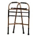 LORCO India Adult Walking Walker Old Age People Patient Walker Portable Light Weight Height Adjustable Foldable Walker for Unisex & Old Age People (Color Brown Black)