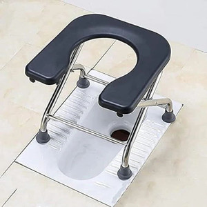 lorco stainless steel frame comfortable safe toliet commode shower chair