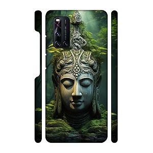 Lord Buddha -Statue Printed Hard Mobile Back