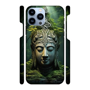 Lord Buddha -Statue Printed Hard Mobile Back