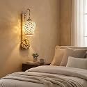 Lord Ganesha Handmade Glass Wall Lamp Fancy Design Lamp for Living Room Dining Room Office Decorative Lighting (Pack of 1) (Bulb not Include)