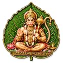 Lord Hanuman Leaf Acrylic Wall Decor 4 Inch Self Adhesive Spiritual Art