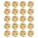 The Lord of the Tools 20 Pcs 14 Teeth Motor Gears 0.5 Module Brass Gears Aperture 3.17mm Outer Diameter 8mm Thick 5mm for 3.17mm Motor Shaft RC Car Model DIY Robot