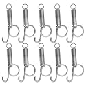 The Lord of the Tools 30Pcs Spring Hook Cage Spring Cage Door Hooks Iron Spring Wire Latch Hook Cage Door Fixing Tools for Chickens Pigeons Rabbits 75mm