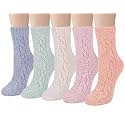 Loritta Fuzzy Socks for Women, Soft Cozy Fluffy Christmas Socks