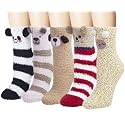 Loritta Fuzzy Socks for Women, Soft Cozy Fluffy Christmas Socks