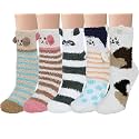 Loritta Fuzzy Socks for Women, Soft Cozy Fluffy Christmas Socks