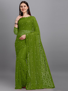 lorofy netlace embroidered embellished blouse material
