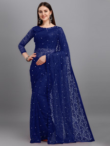 lorofy netlace embroidered embellished blouse material