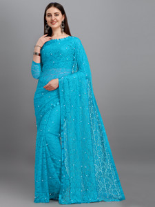 lorofy netlace embroidered embellished blouse material