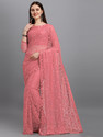 LOROFY Unstitched Net/Lace Blouse Material Embroidered, Embellished