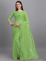 LOROFY Net/Lace Embroidered, Embellished Blouse Material