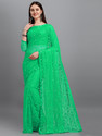 LOROFY Unstitched Net/Lace Blouse Material Embroidered, Embellished