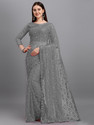 LOROFY Net/Lace Embroidered, Embellished Blouse Material