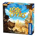 Lost Cities Card Game - with 6th Expedition | Two-Sided Board for Classic or New Edition | By Reiner Knizia | A Kosmos Game