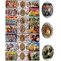 Lot 3 Ukrainian Thermo Heat Shrink Sleeve Decoration Easter Egg Wraps Pysanka Set - for 21 Easter Eggs (Set # 4)